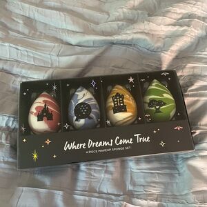 Limited Edition Disney Where Dreams Come True 4 Piece Makeup Sponge Set